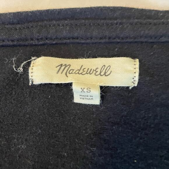 Madewell black flutter sleeve tee shirt size XS - Picture 3 of 5